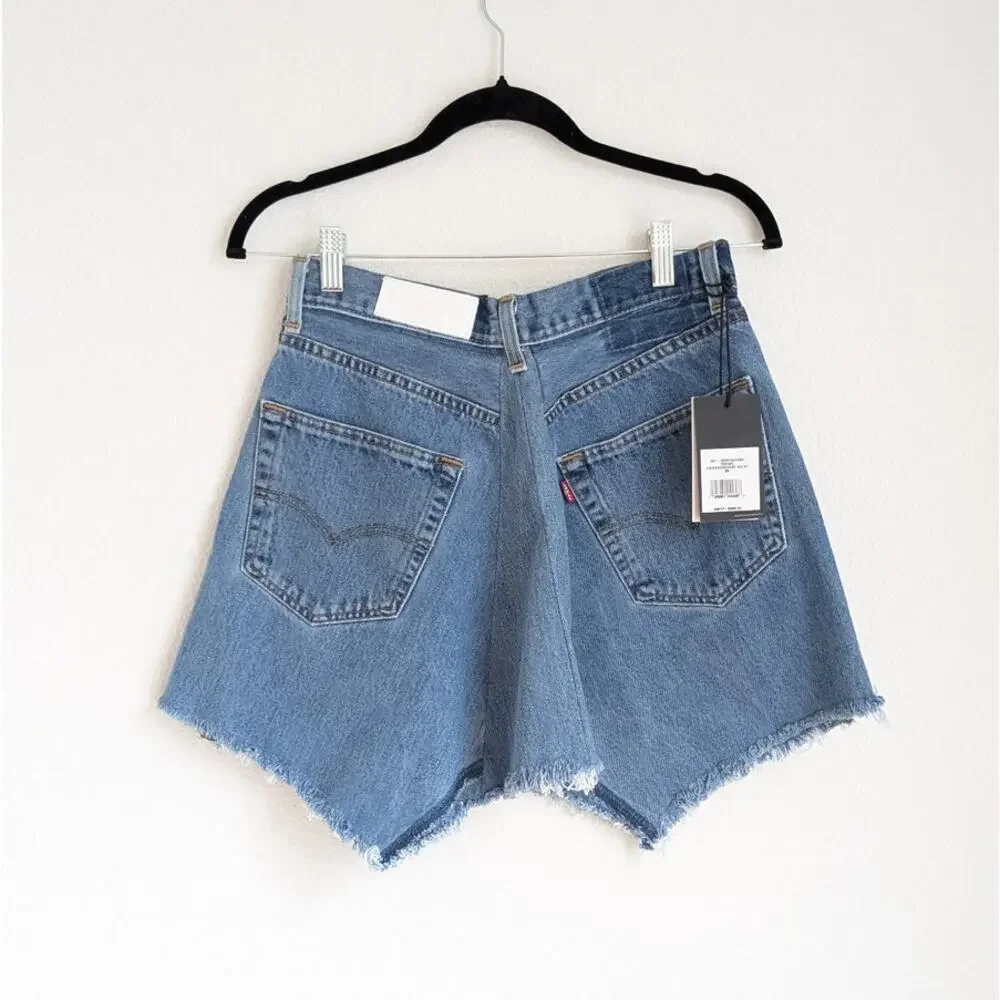 NWT RE/DONE Levi's Cotton Handkerchief Denim Skirt in Indigo, size 26